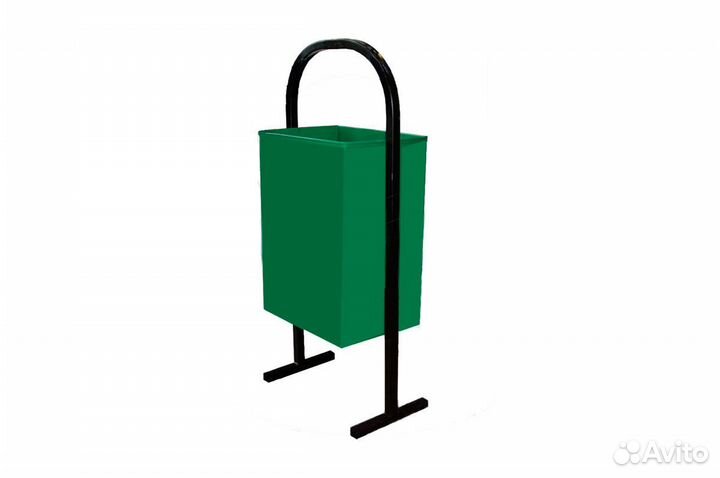 Урна уличная, круглая с козырьком, с пепельницей