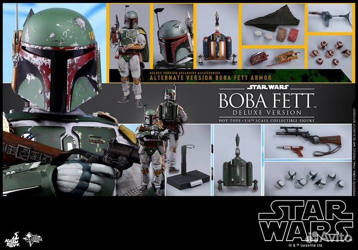 Hot toys star wars boba fett (эпизод 4)