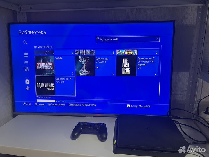 Ps4 slim 500гб + игры