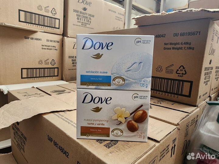 Мыло Dove 135 гр 24 штук, 8 видов, оригинал