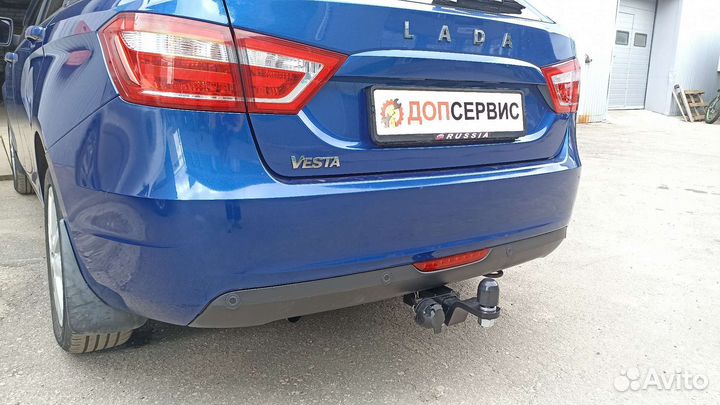 Фаркоп на LADA Vesta, легкосёъмный шар под квадрат