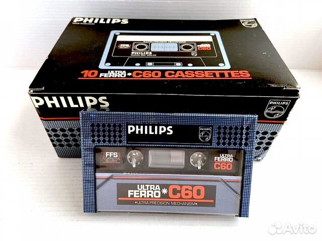 Аудиокассеты Philips Ultra Ferro C 60 - 1982 г
