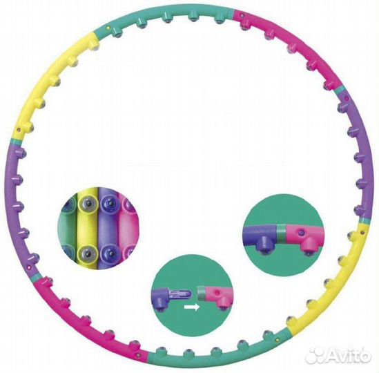 Массажный обруч хулахуп разборный