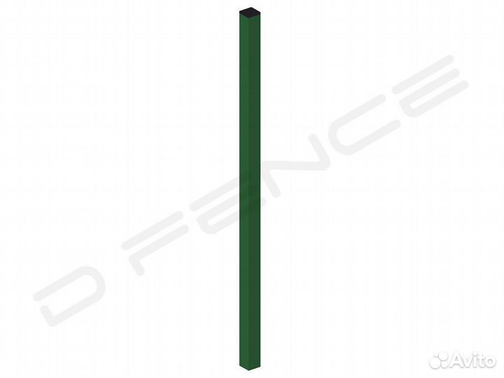 Столб для забора, 3D сетки 60х60х2 мм, L3м