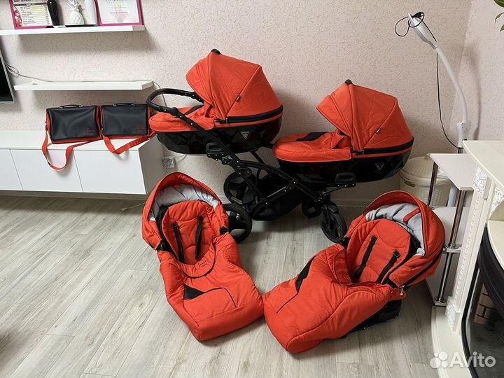 Коляска 2 в 1 Lumana для двойни