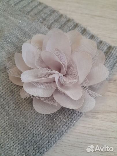 Шапка демисезонная для девочки 5-7 лет