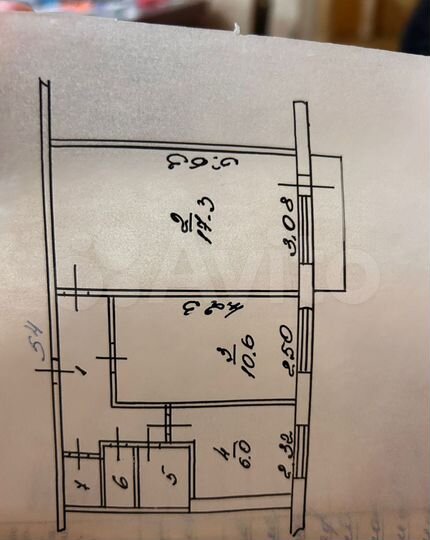 2-к. квартира, 44,6 м², 4/5 эт.