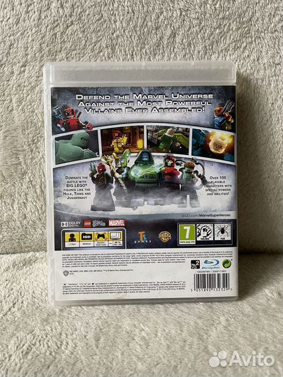 Lego marvel super heroes (PS3) игра диск