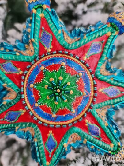 Уникальная елочная игрушка из папье-маше