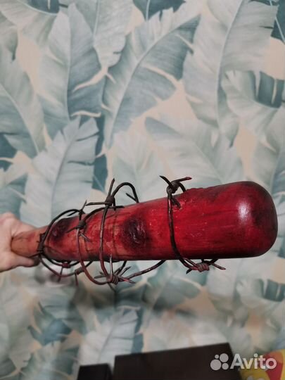 Бейсбольная бита деревянная кровавая для косплея