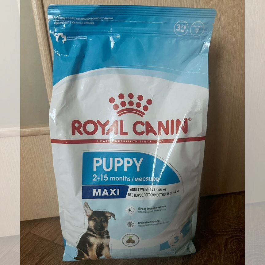 Корм для собак royal canin maxi puppy 3кг