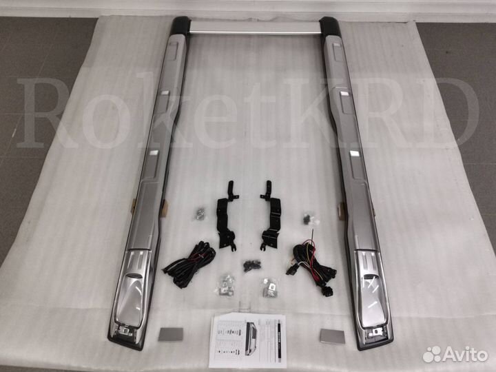 Рейлинги Nissan X-Trail j31 с 2007 с фонарями