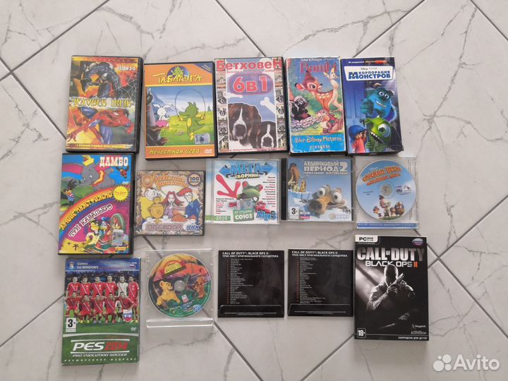 Dvd диски, игры, видеокассеты