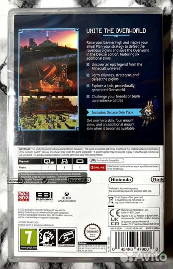 Minecraft Legends картридж