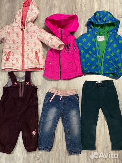 Пакет теплых вещей для девочки 86-92