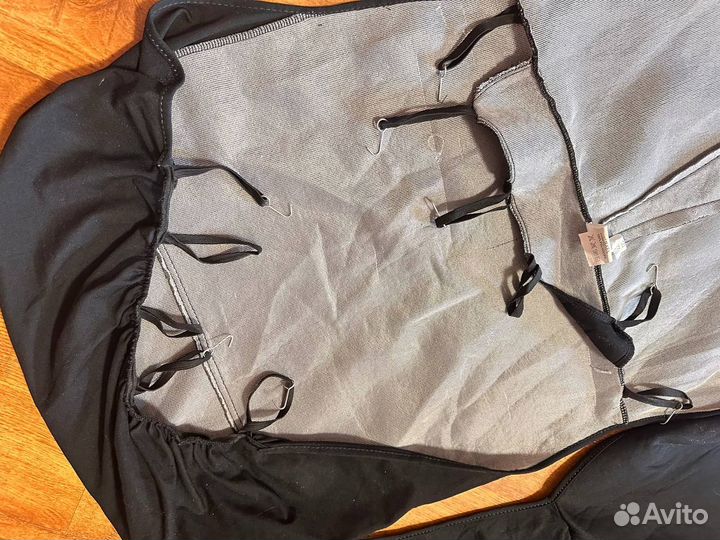 Черные автомобильные накидки на передние сидения