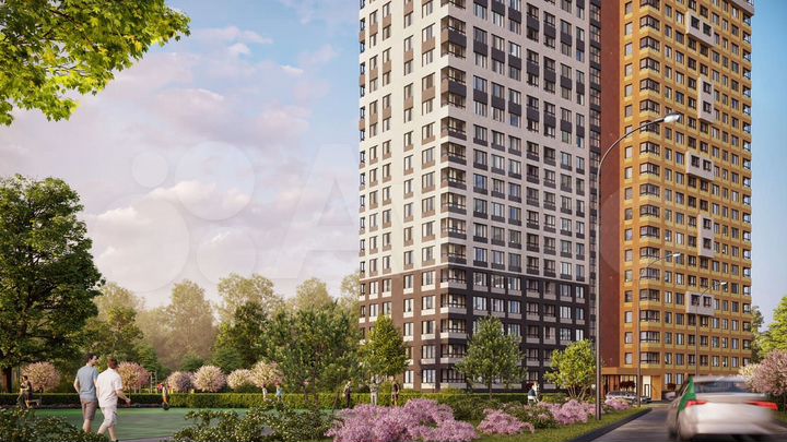 2-к. квартира, 55,4 м², 6/25 эт.