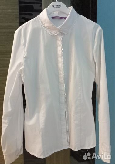 Блузка белая школьная, р.158