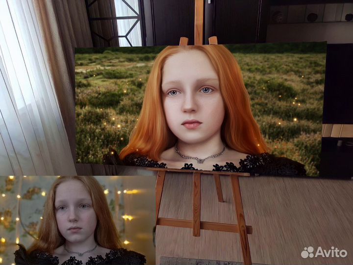 Портрет по фото Фото на холсте Печать на холст