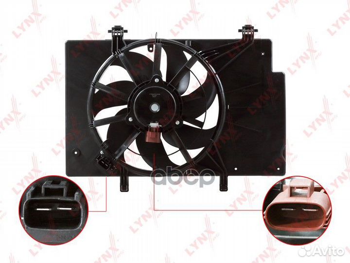 Вентилятор радиатора с кожухом ford Ecosport