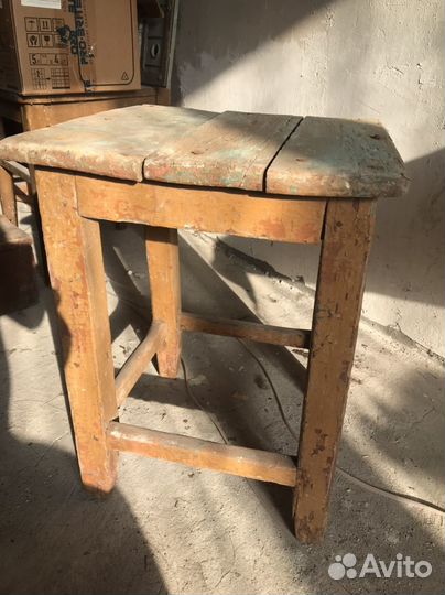 Деревянный табурет. Винтаж. СССР