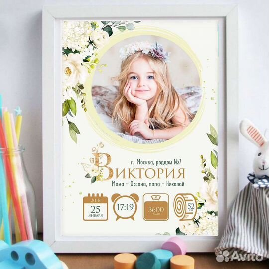 Метрика для новорожденных