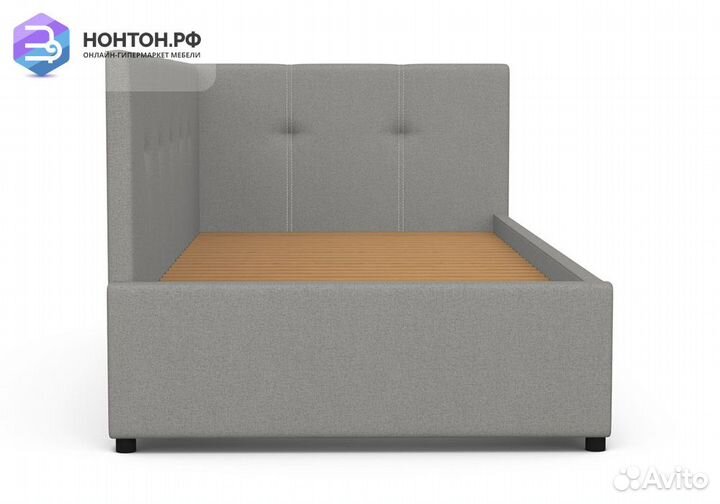 Софа Квадро рогожка серая