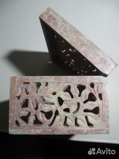 Шкатулка для украшений резьба по камню