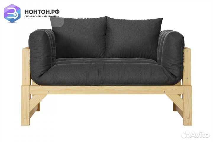 Диван кушетка Амбер темно-серый