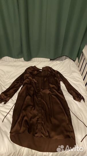 Платье рубашка свободного кроя hm