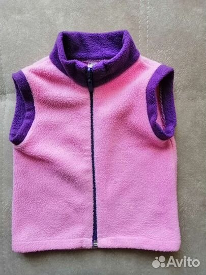 Жилетка для девочки р. 80. Флис
