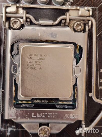 Материнская плата с процессором 1156