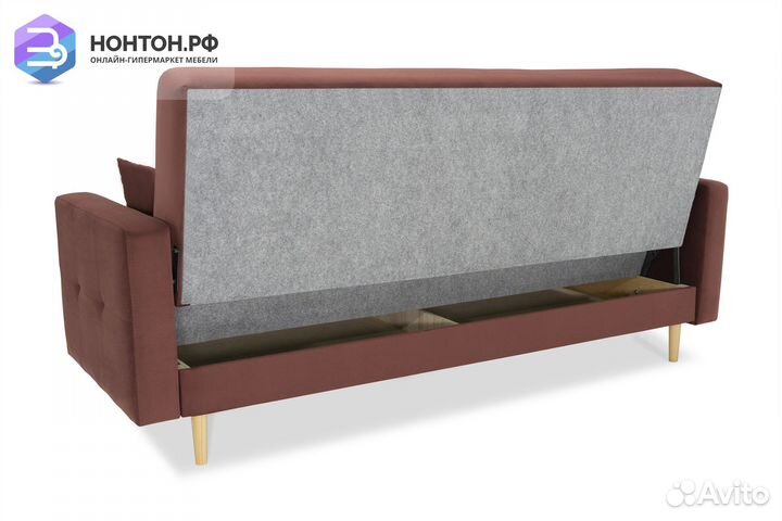 Диван книжка Фиеста Лайт бордовый