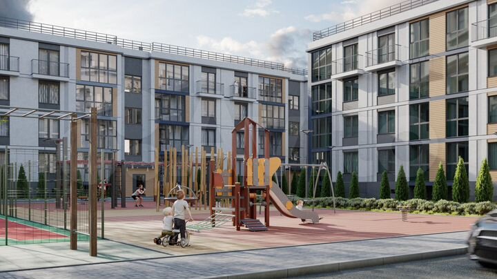 2-к. квартира, 59,1 м², 1/4 эт.