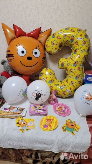 Набор для дня рождения в стиле 3 кота