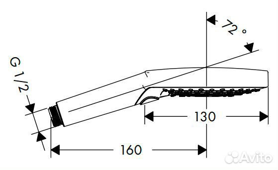 Hansgrohe 26530000 Душевая лейка