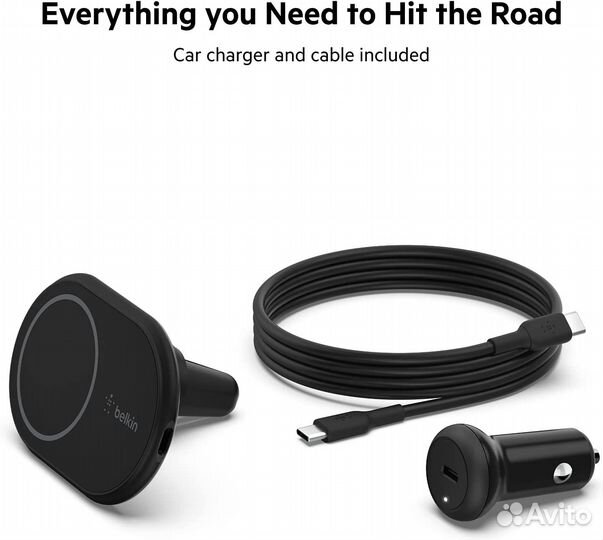 Беспроводная автомобильная зарядка Belkin MegaSafe