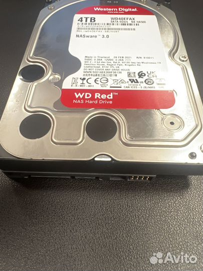 4 тб Жесткий диск WD Red IntelliPower