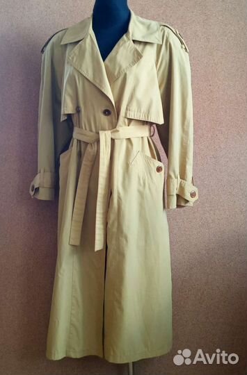 Женский винтажный ретро тренч плащ, 46-48-50 разм
