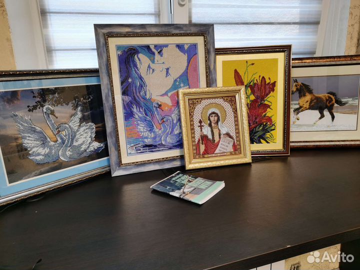 Картины, иконы, вышивки бисером под заказ и в нал