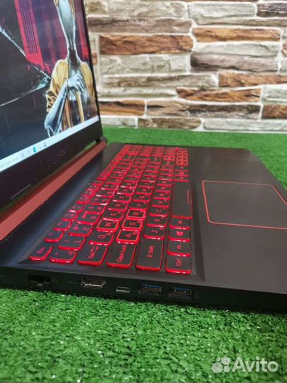 Игровой ноутбук acer nitro 5 Ryzen 5/1650 4гб/8ozu