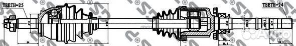 Привод в сборе fiat doblo Cargo (223 ) 217019 GSP