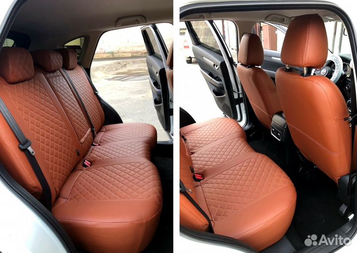 Модельные авто чехлы на заказ (экокожа,алькантара)