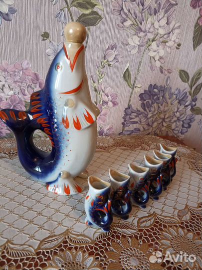 Графин с рюмками СССР