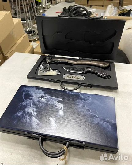 Подарочный набор топор + нож