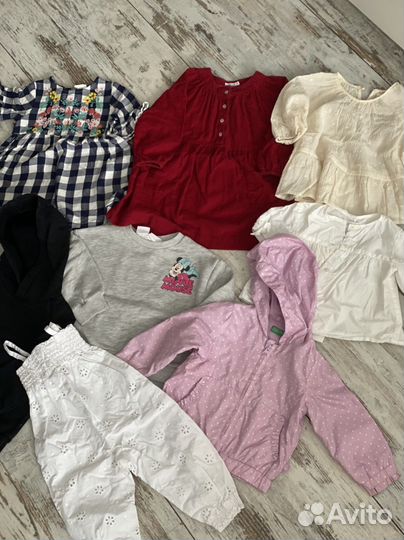 Детские вещи на девочку 1-2 года целый пакет