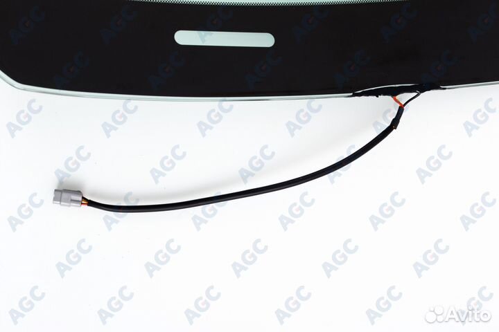 AGC lexus RX300/ 330/ 350/ 400/ 430/ 450 2003- стекло ветровое зеленое/зеленая полоса -С обогревом з