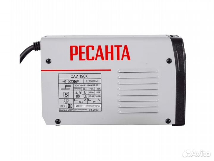 Инверторный сварочный аппарат саи190К 65/36