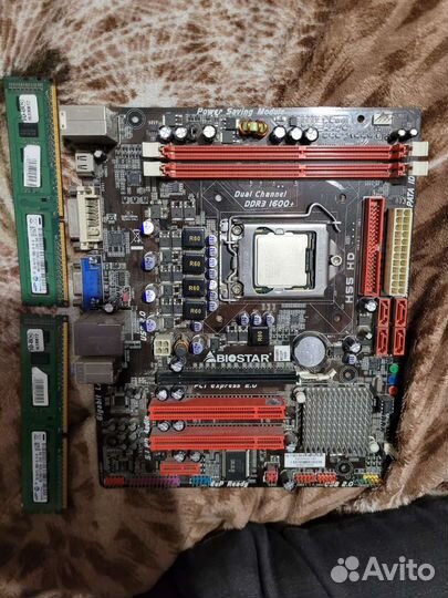 Материнская плата с процессором i3 и оперативной