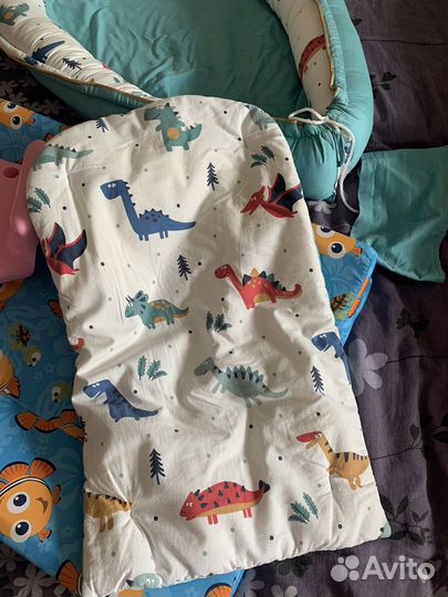 Кокон + сумка переноска + горка + доска + вещи